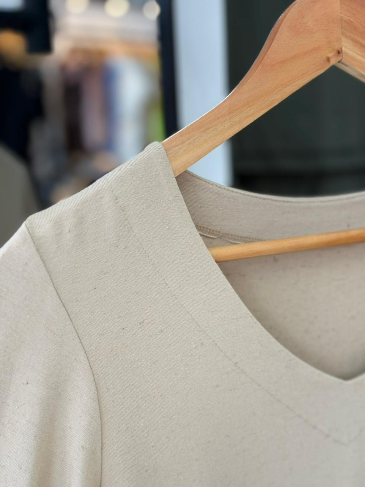 Blusa Xuca, decote V - #5