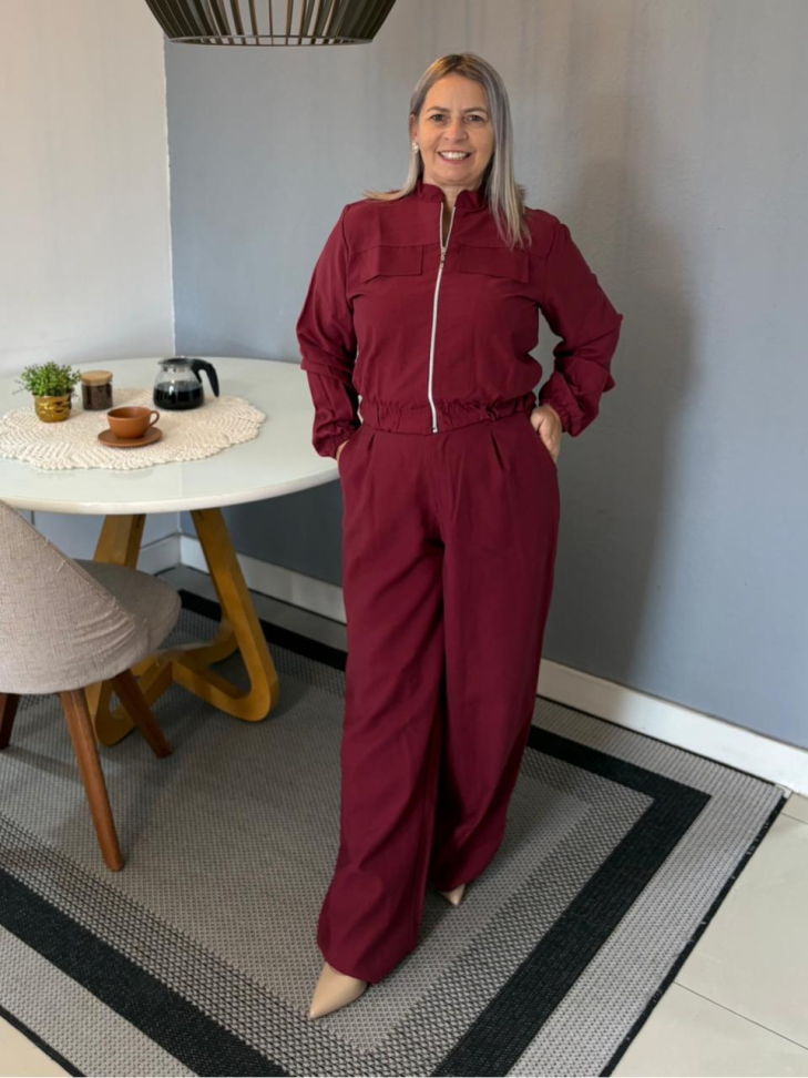 Calça Reta com Prega Frontal - #2