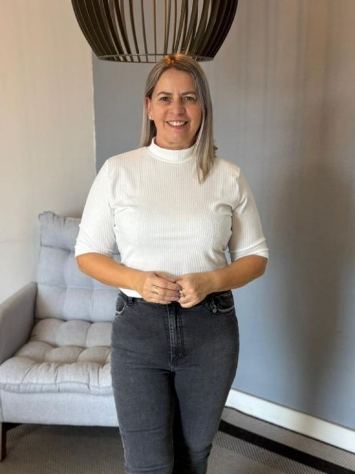 Blusa Canelada gola rolê - #2