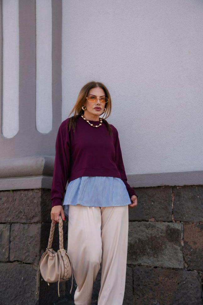 Blusa com detalhe camisa - #3