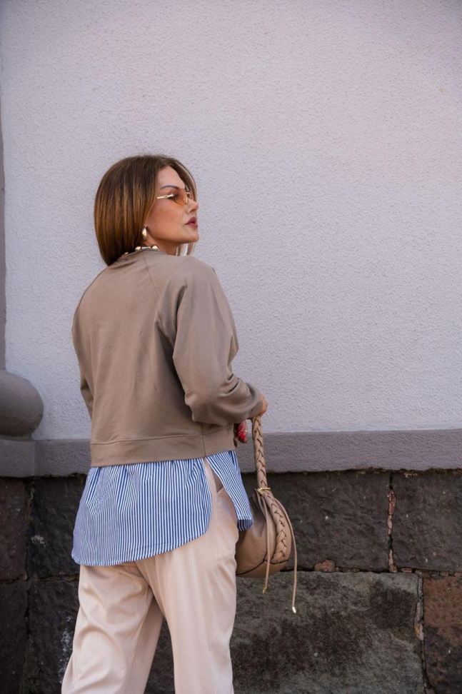 Blusa com detalhe camisa - #2