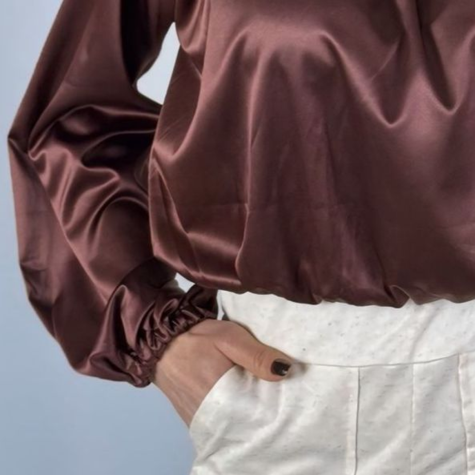 Blusa em cetim - #1