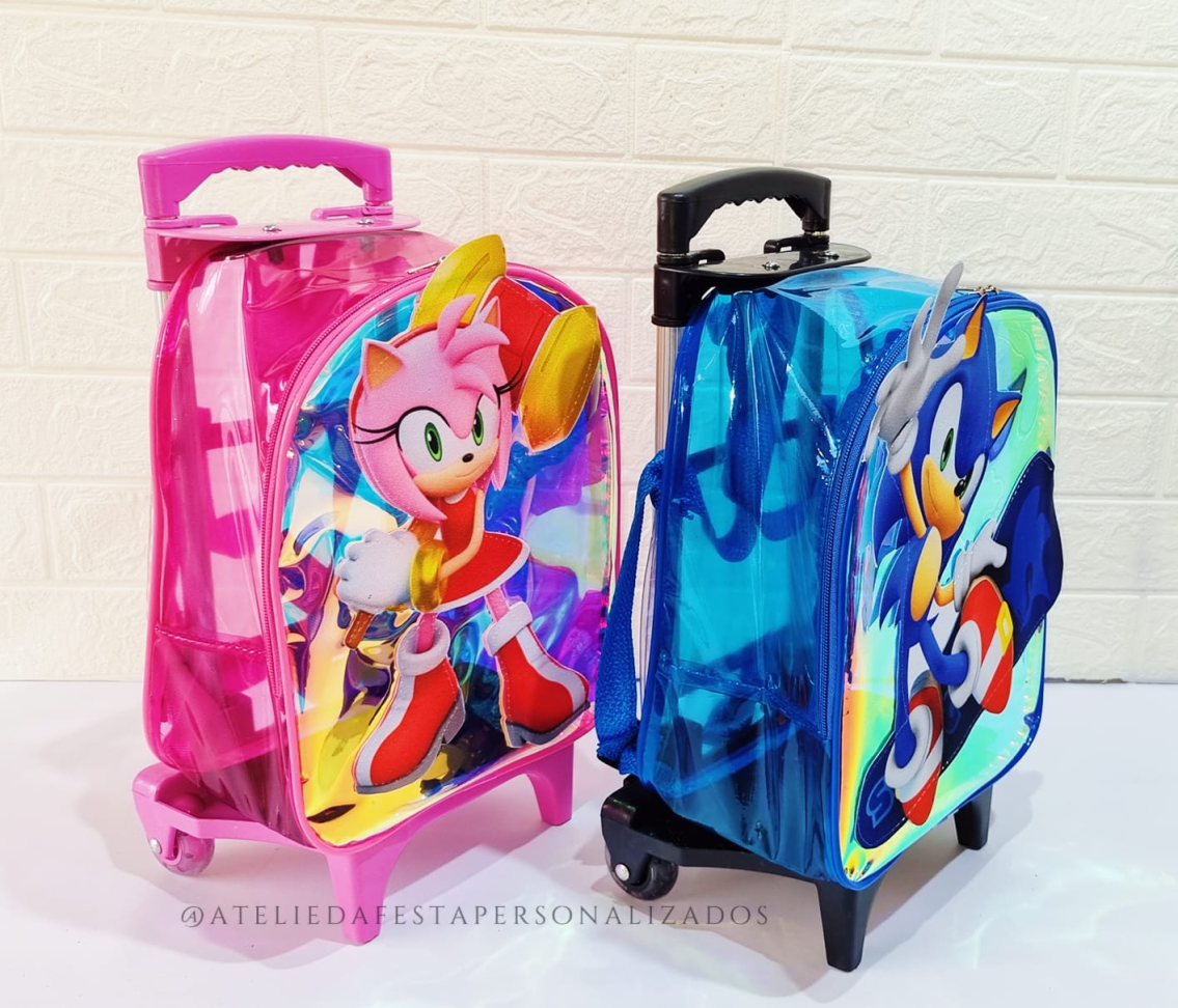 ★Mochila de rodinha - 📏 Medidas: Altura: 29cm Largura: 25cm Profundidade: 14cm - #2