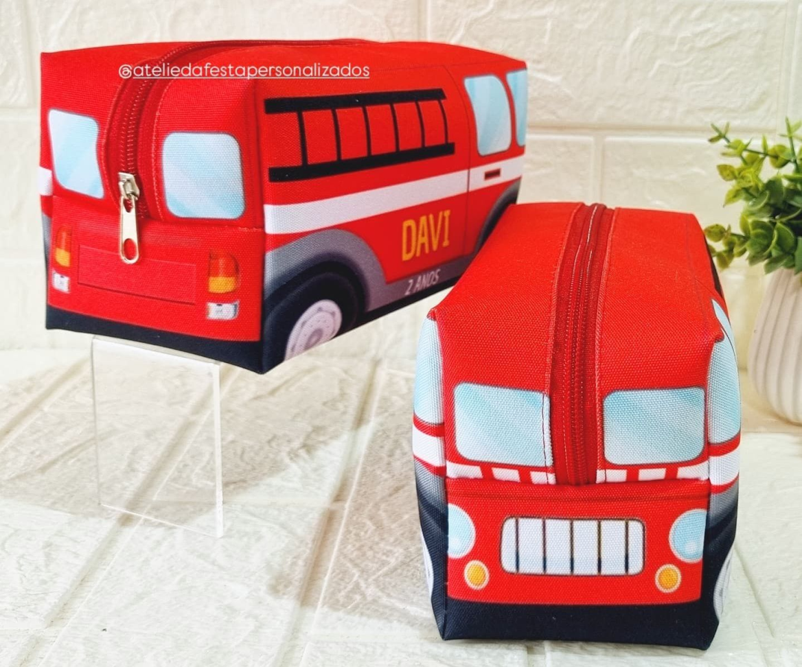 ★Necessaire Box Bombeiro - Tamanho 20x11x9 - #1
