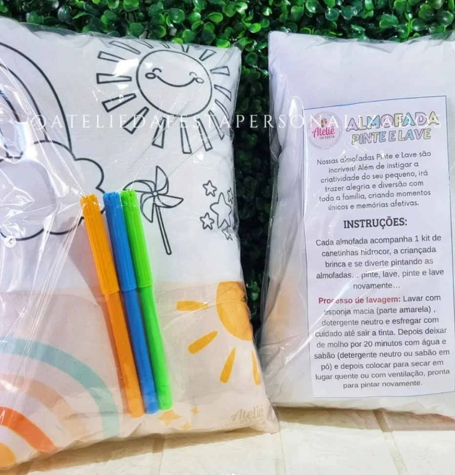 ★Almofada pinte e lave - Tamanho 20x30 - #2