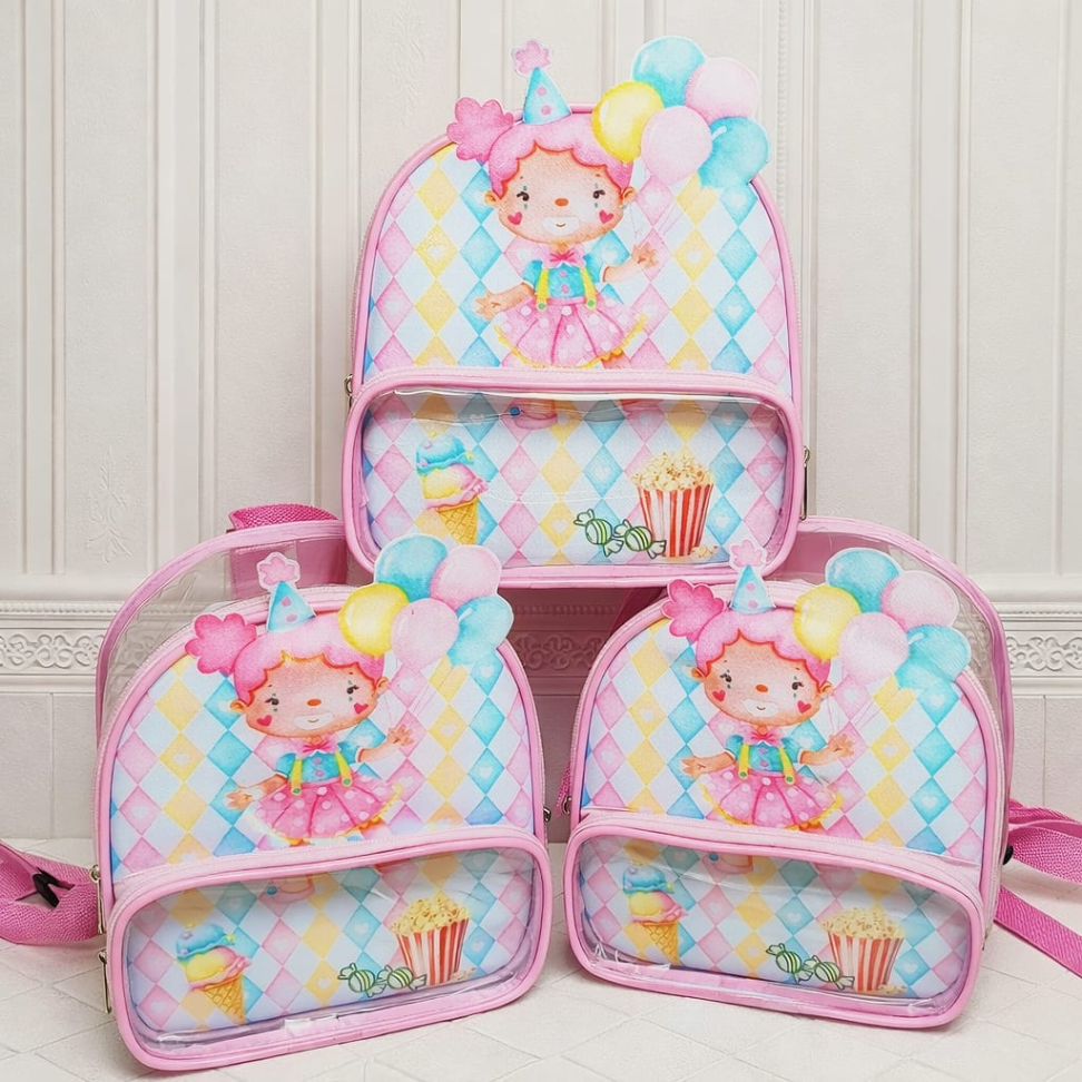 ★ Mochila 3D - Plástico Cristal / Fosco -Tamanho (P) - #2