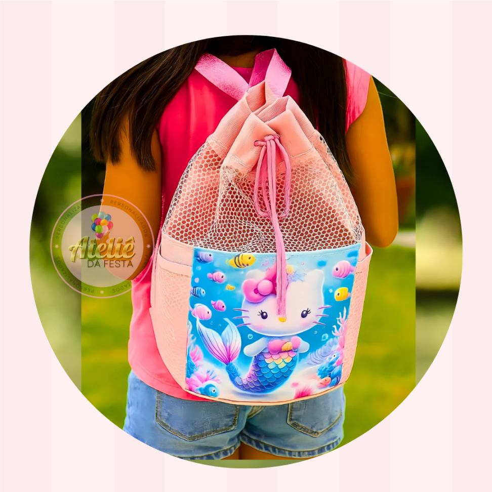 ★Mochila saco com telinha - Tamanho 20x20x33 - #5