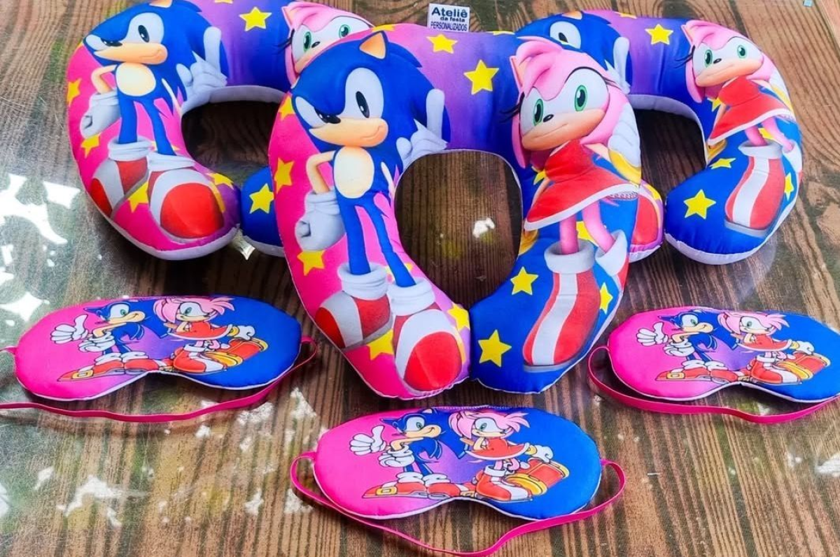 ★Kit soninho infantil - tamanho almofada 30x30 tapa olho 8x18 - #3