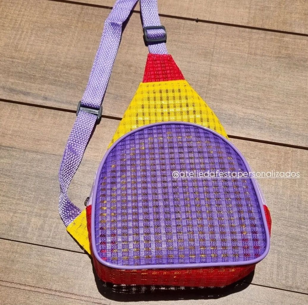 ★Bolsa transversal treliça -Tamanho 25x17 - #2