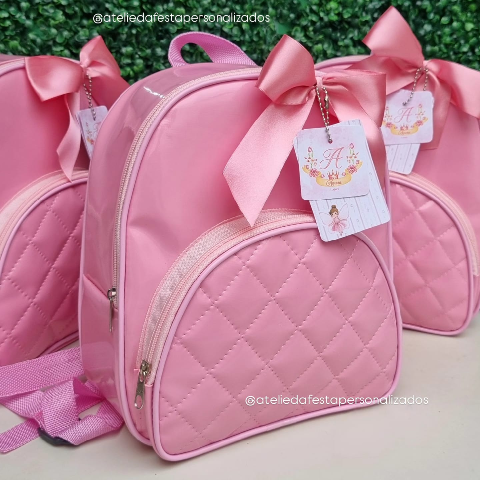 Mochila Verniz Luxo - Tam 24x27x10 (Laço de cetim incluso) - #7