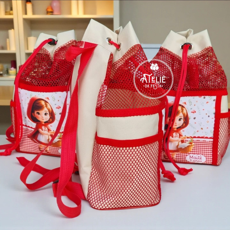 ★Mochila saco com telinha - Tamanho 20x20x33 - #9
