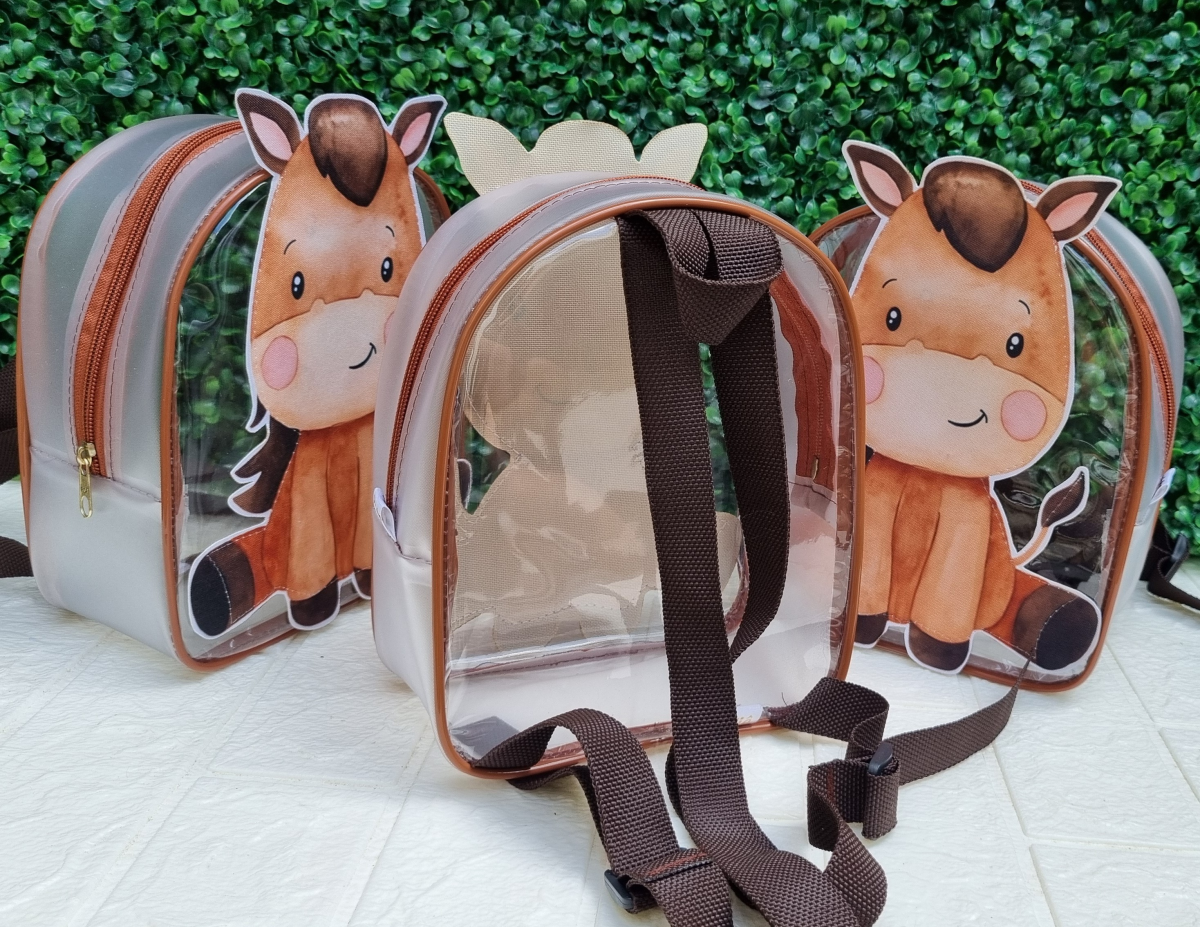 ★ Mochila 3D - Plástico Cristal / Fosco -Tamanho (M) - #9