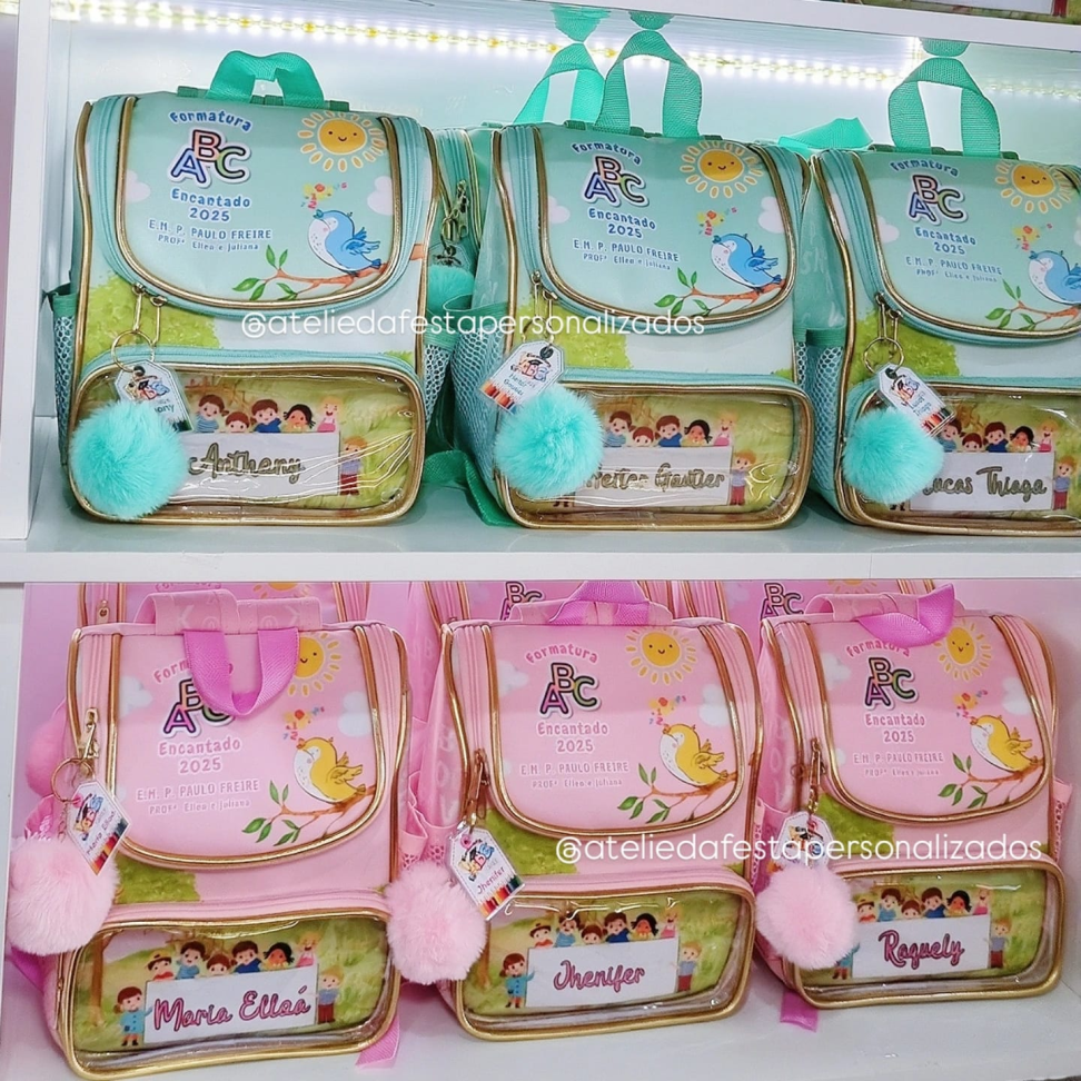 ★Mochila com dourado - Tamanho Padrão (M) - #7