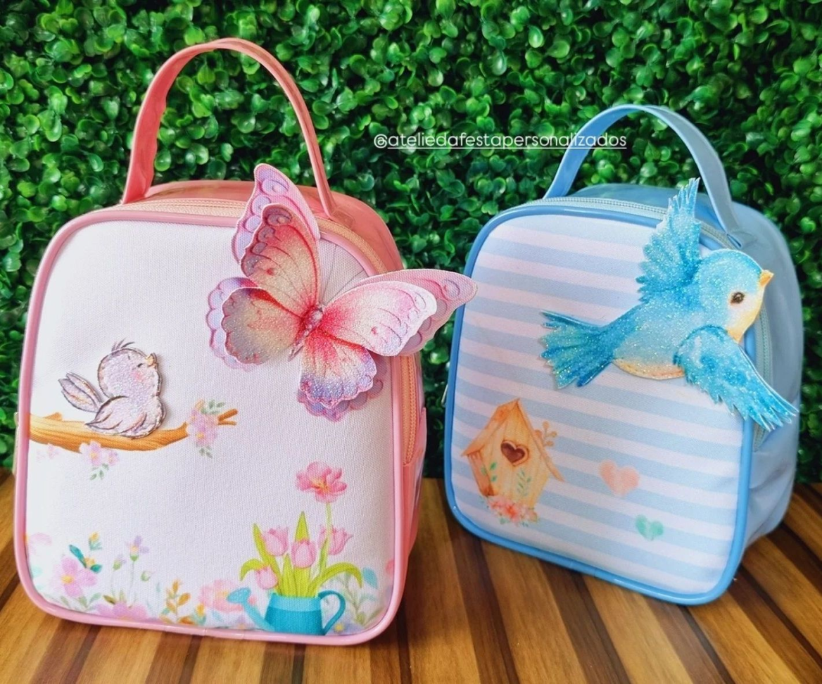 ★Bolsa de mão com aplicação 3D - Tamanho: (17x20x10) - #2