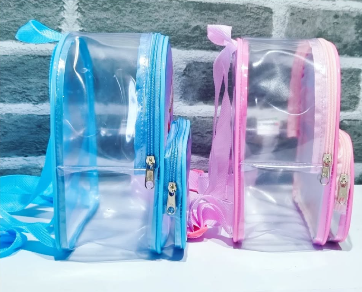 ★Mochila Cristal com bolso Tamanho (M) - #2