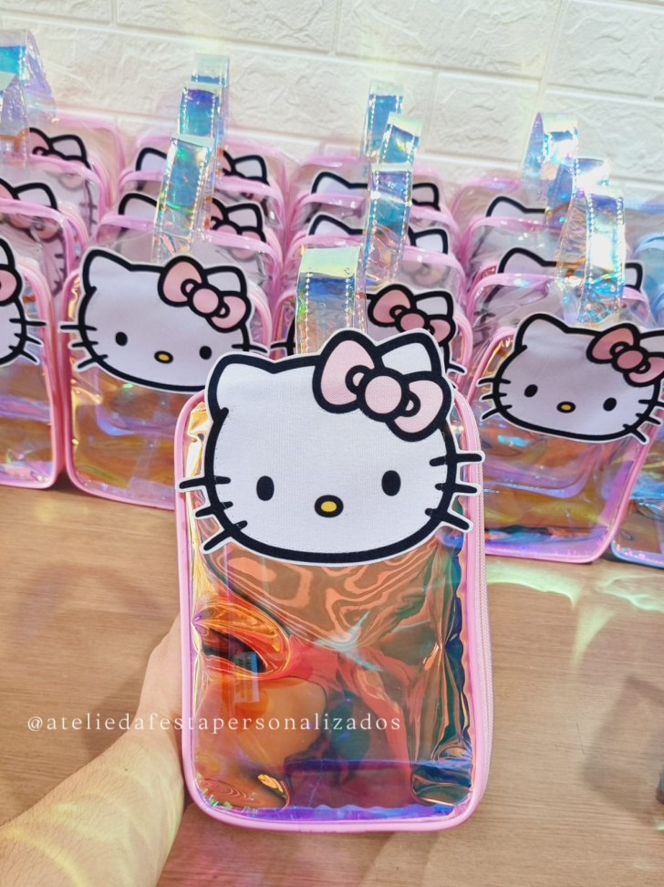 ★Bolsa de mão Luxo com tema aplicado 3D  - Tamanho 21x15x9 - #4