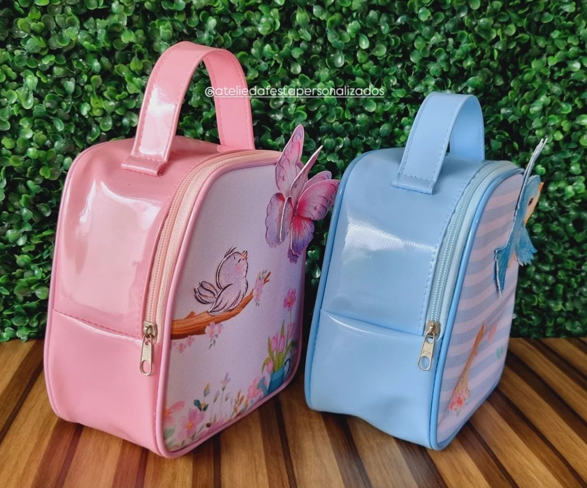 ★Bolsa de mão com aplicação 3D - Tamanho: (17x20x10) - #3