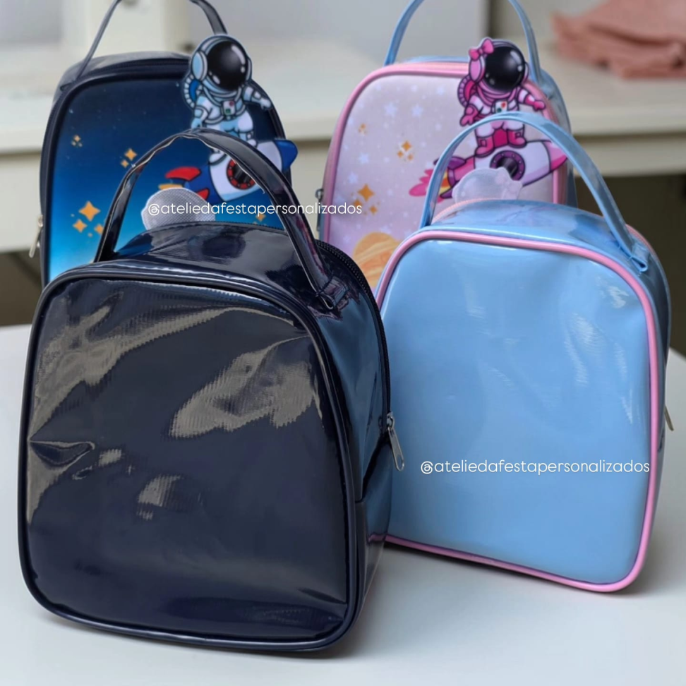 ★Bolsa de mão com aplicação 3D - Tamanho: (17x20x10) - #9