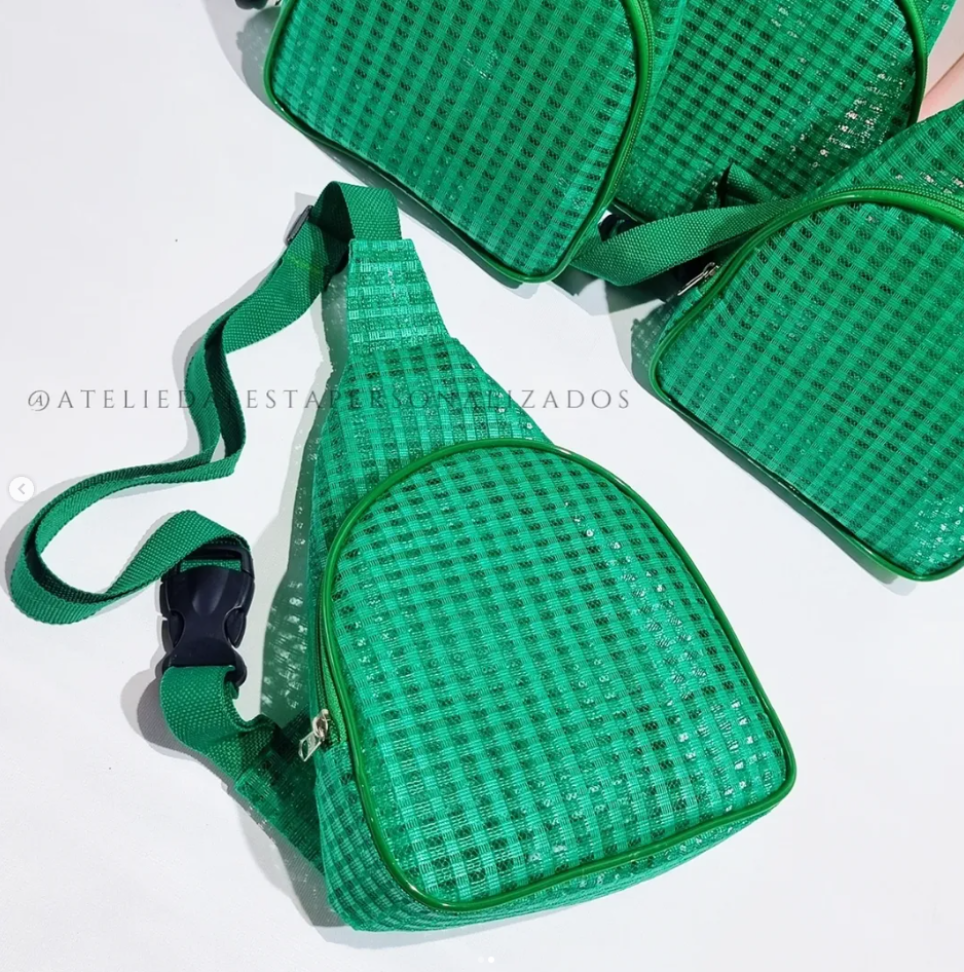★Bolsa transversal treliça -Tamanho 25x17 - #4