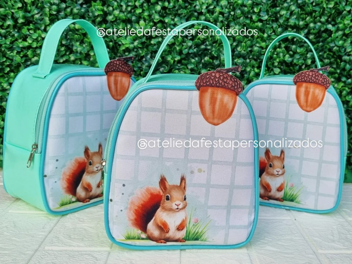 ★Bolsa de mão com aplicação 3D - Tamanho: (17x20x10) - #6