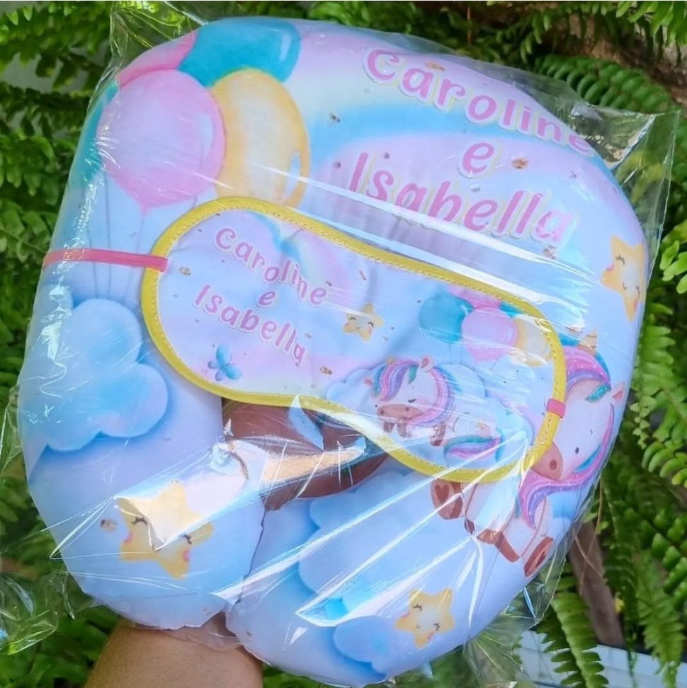 ★Kit soninho infantil - tamanho almofada 30x30 tapa olho 8x18 - #2