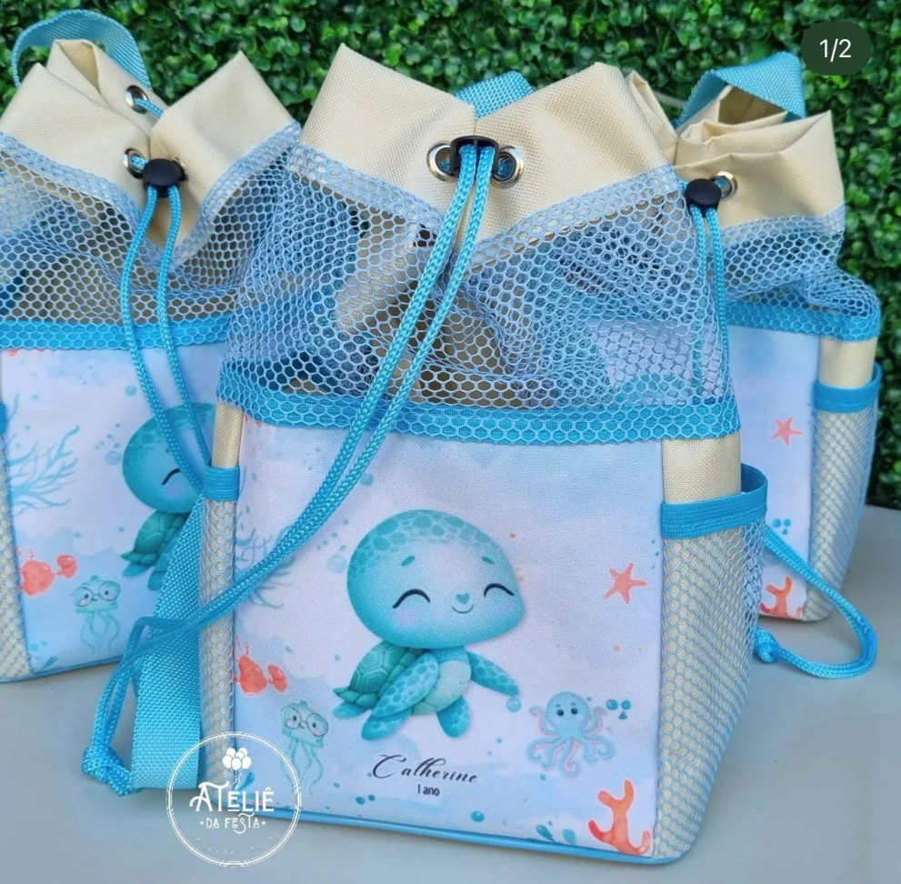 ★Mochila saco com telinha - Tamanho 20x20x33 - #3