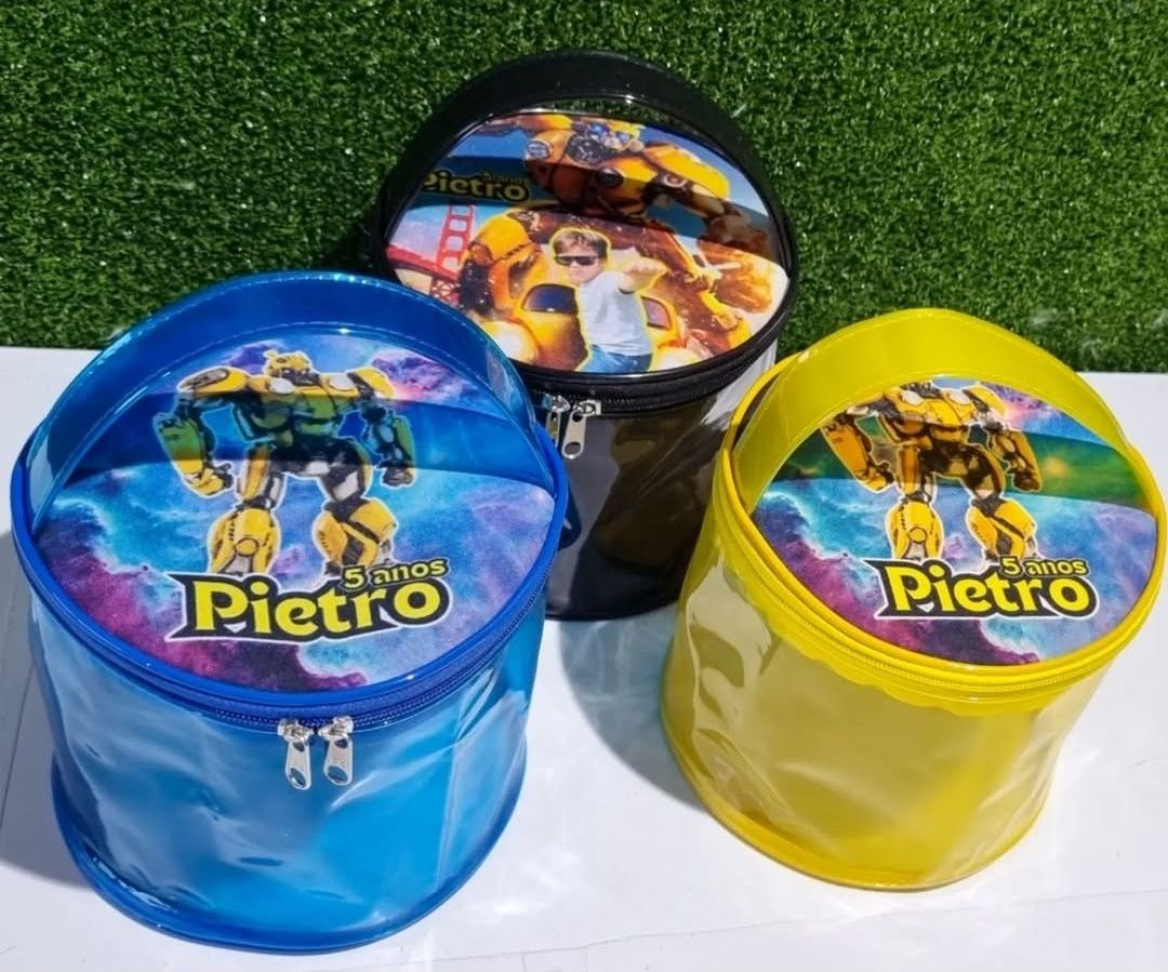 ★Bolsa cilindro neon - Tamanho 17x17x14 - #1