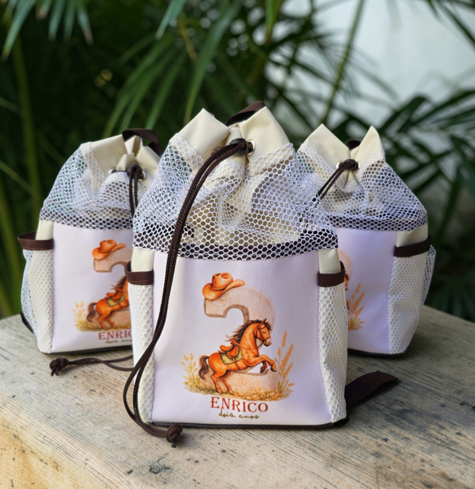 ★Mochila saco com telinha - Tamanho 20x20x33 - #2