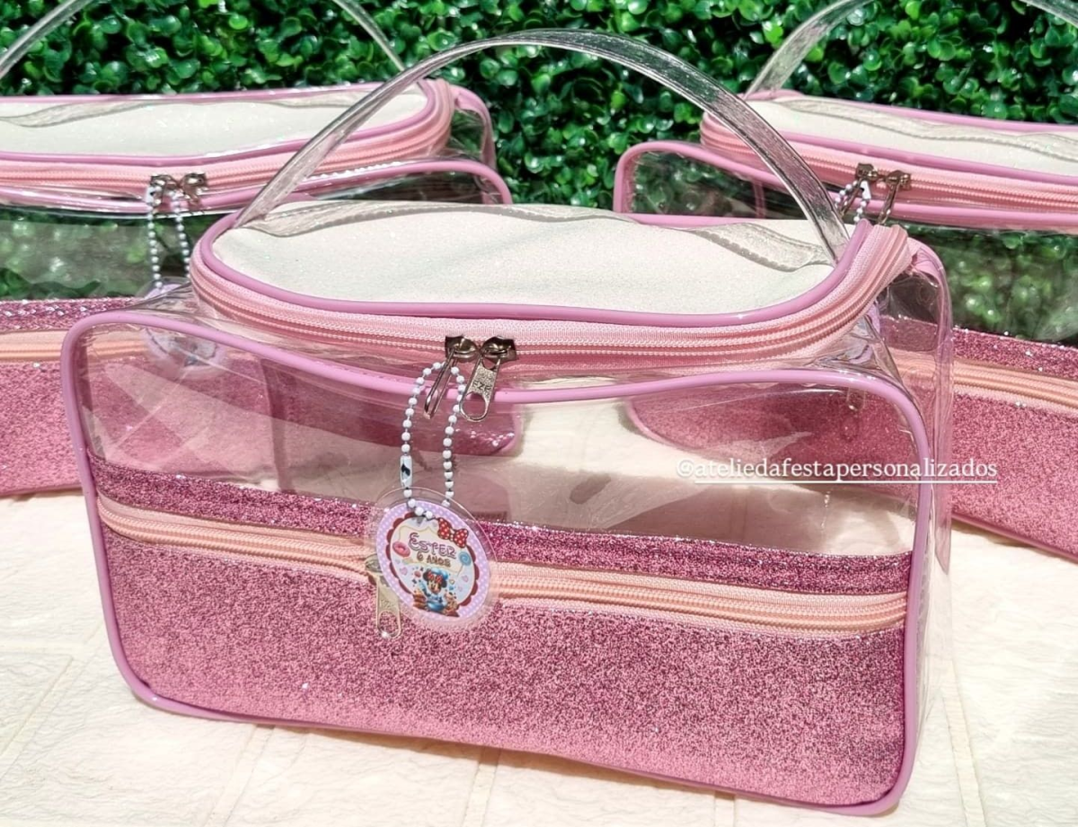 ★Malinha cristal com lonita - Tamanho 27x15x13 - #1