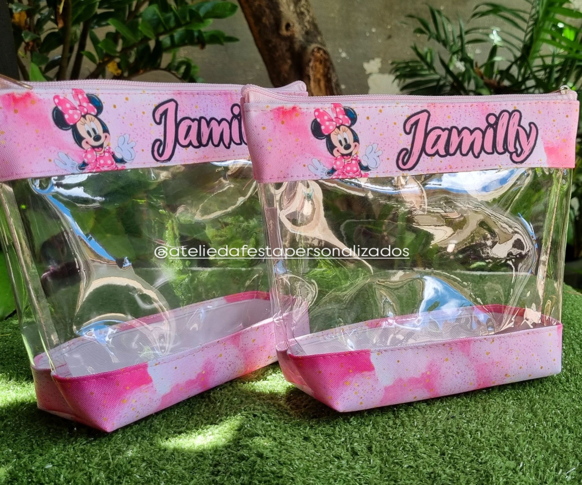 ★Necessaire com visor cristal- Tamanho:(15x24) - #1