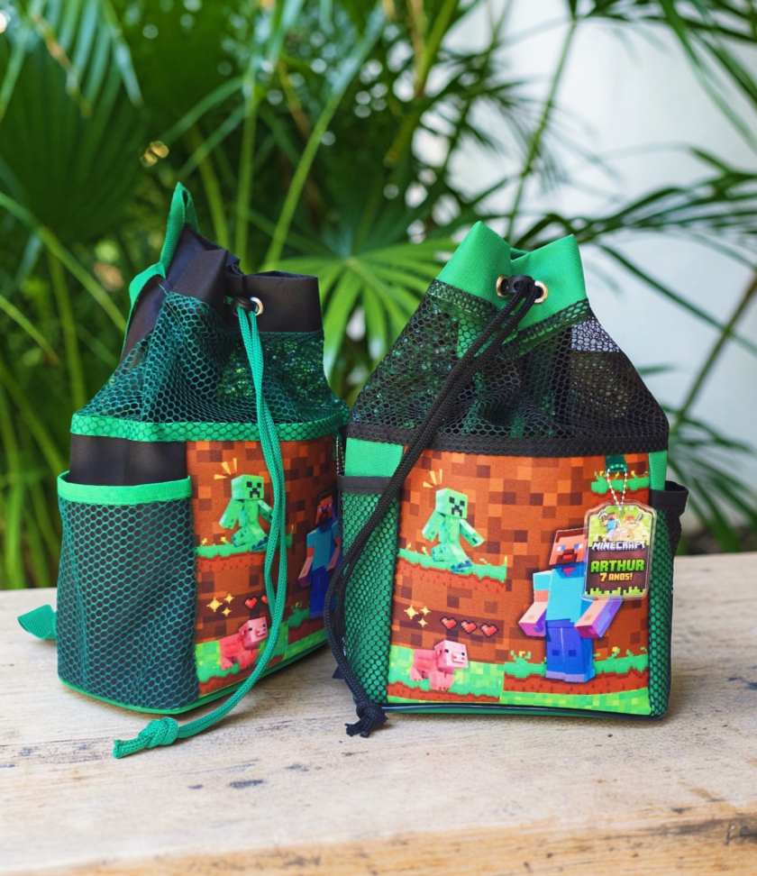 ★Mochila saco com telinha - Tamanho 20x20x33 - #11