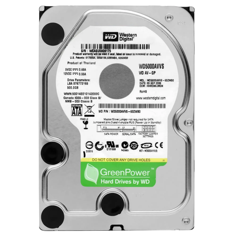 HDD 500GB WESTERN DIGITAL WD500AUDX - MA