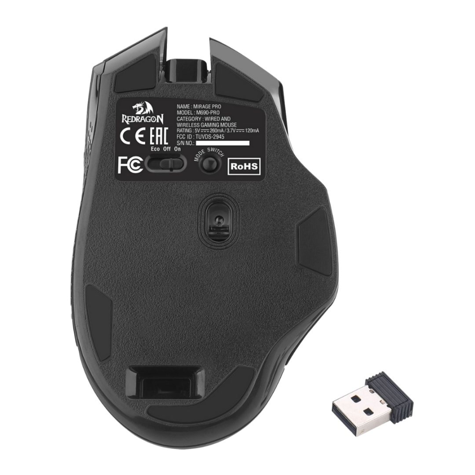 Mouse Gamer Sem Fio Mirage Pro - Redragon - #4