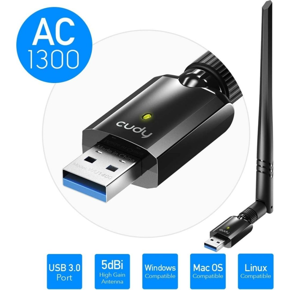 Adaptador Wireless Cudy Dual Band AC1300 - WU1400 - #3