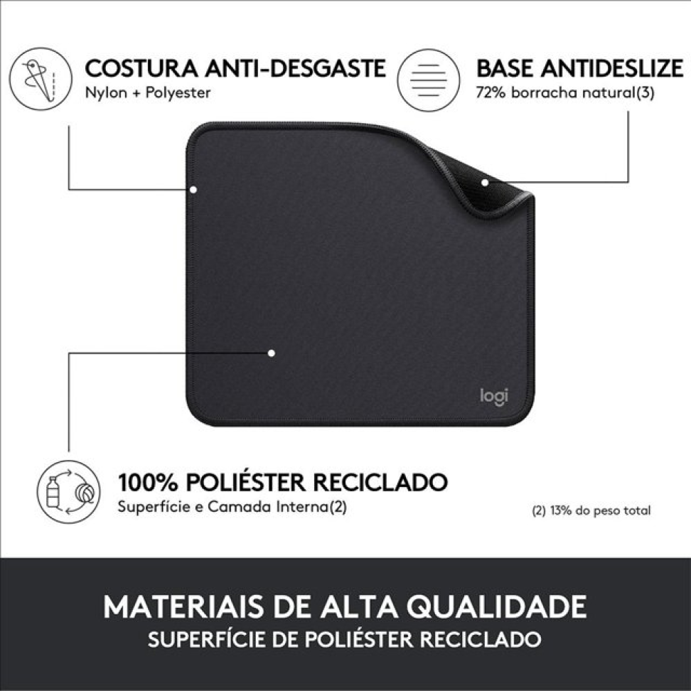 MousePad Studio Series Grafite - Logitech - #3