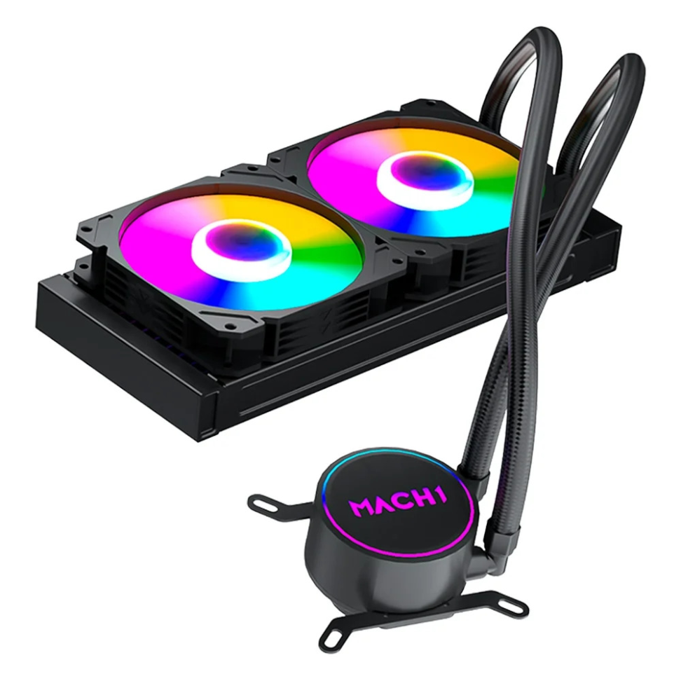 Water Cooler MACH1 Logic RGB, 240mm AMD e Intel Preto - GK240