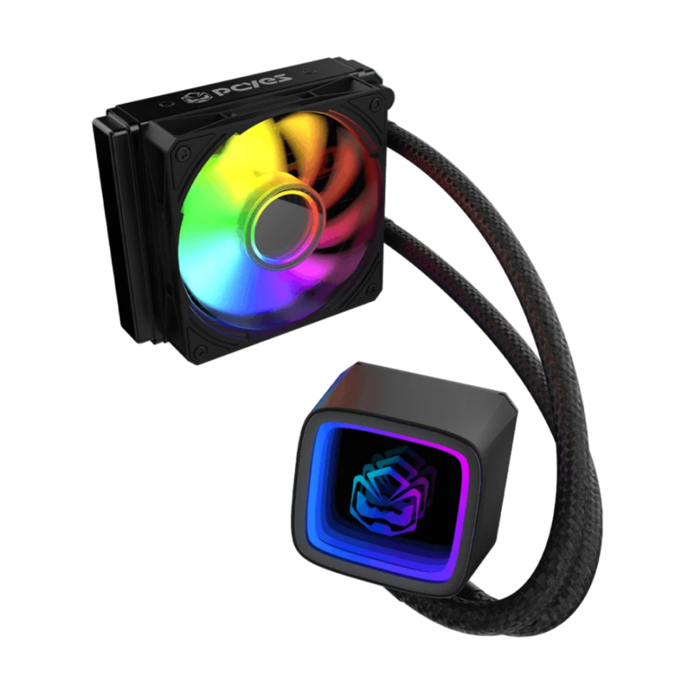 Water Cooler PCyes Tundra Black Vulcan ARGB 120mm - Wctbk120 - #3