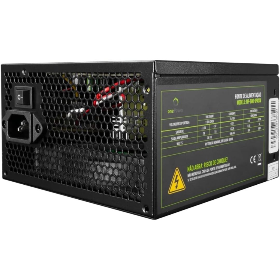 Fonte 600W One Power Sem Cabo - MP-600-OPASW - #5