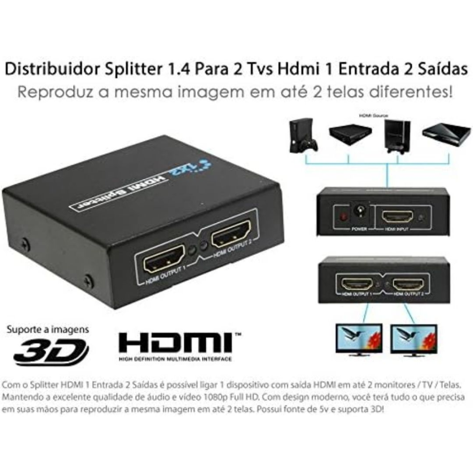 Divisor HDMI Storm 1 Entrada 2 Saídas - #3