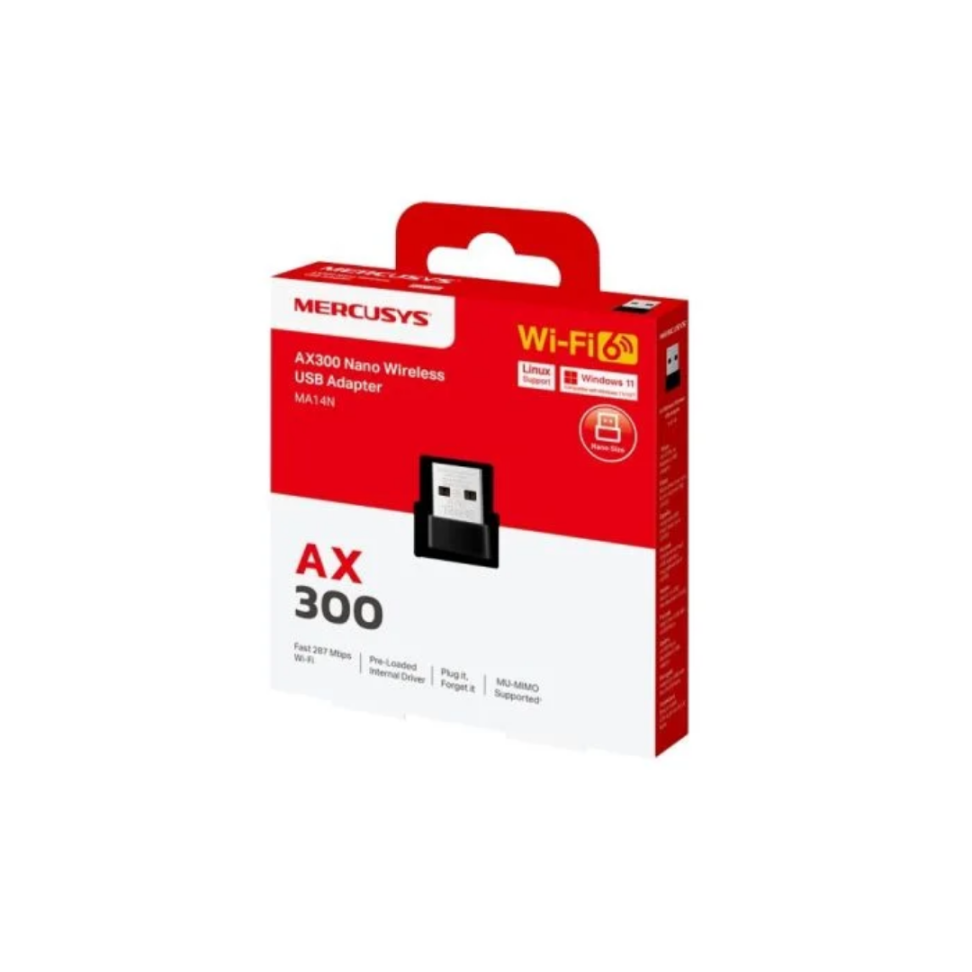 Adaptador USB Nano Wireless AX300 - Mercusys