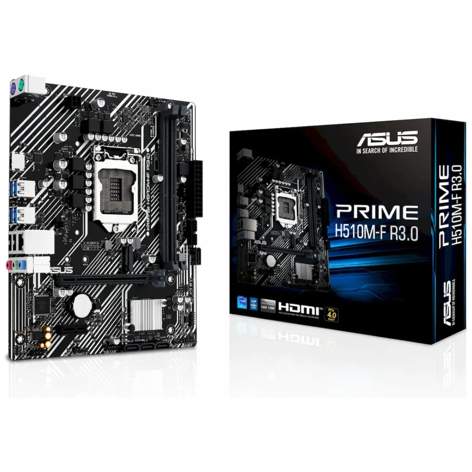 Placa Mãe ASUS PRIME H510M-F R3.0 DDR4, Socket LGA1200 mATX - #1