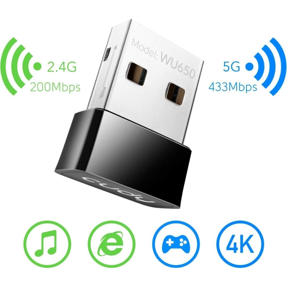 Adaptador Wireless Cudy Dual Band AC650 - WU650 - #3
