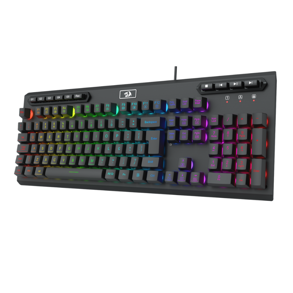 Teclado Gamer Netherbane, Membrana - Redragon K521-R