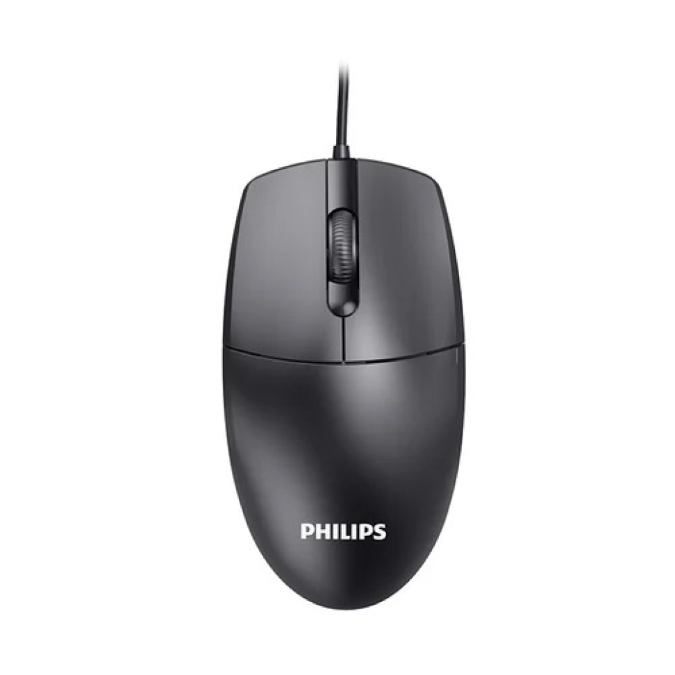 Mouse Philips Com Fio Preto - SPK7247
