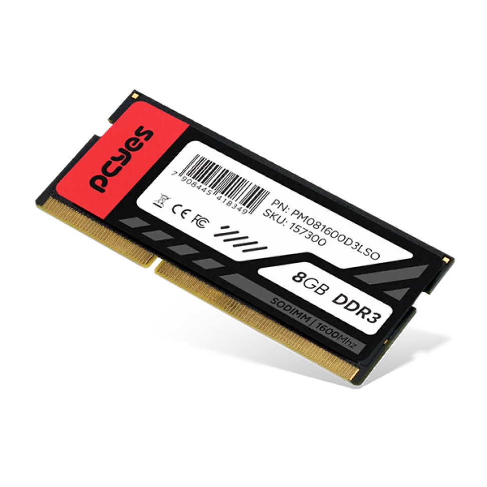 Memoria Pcyes Sodimm 8Gb DDR3 1600Mhz Low Voltage 1.35V - Pm081600D3Lso
