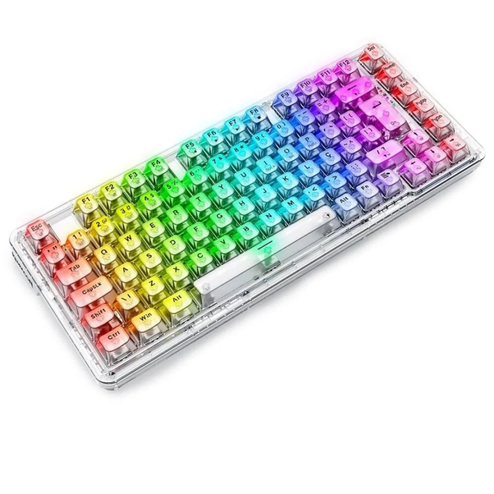 Teclado Gamer Mecânico ELF Pro RGB Crystal Clear 75% - Redragon - #2