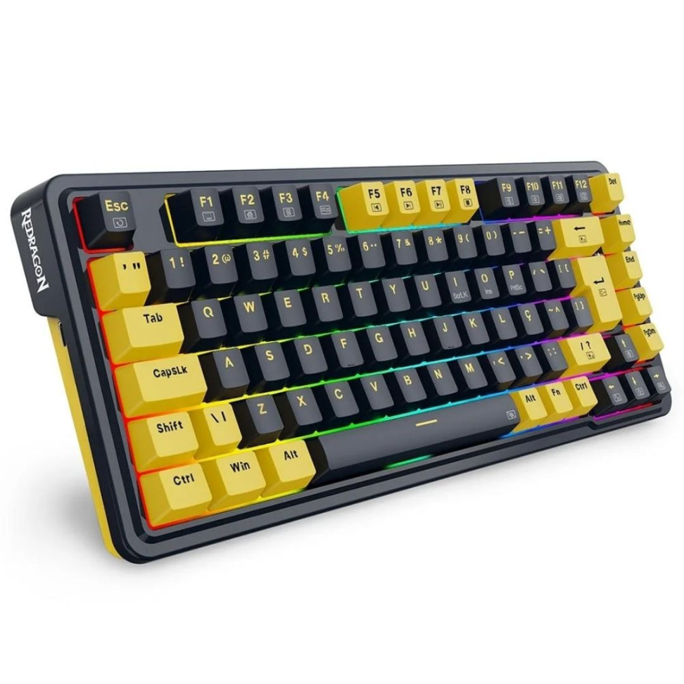 Teclado Gamer Mecânico ELF RGB, Preto E Laranja - Redragon - #2