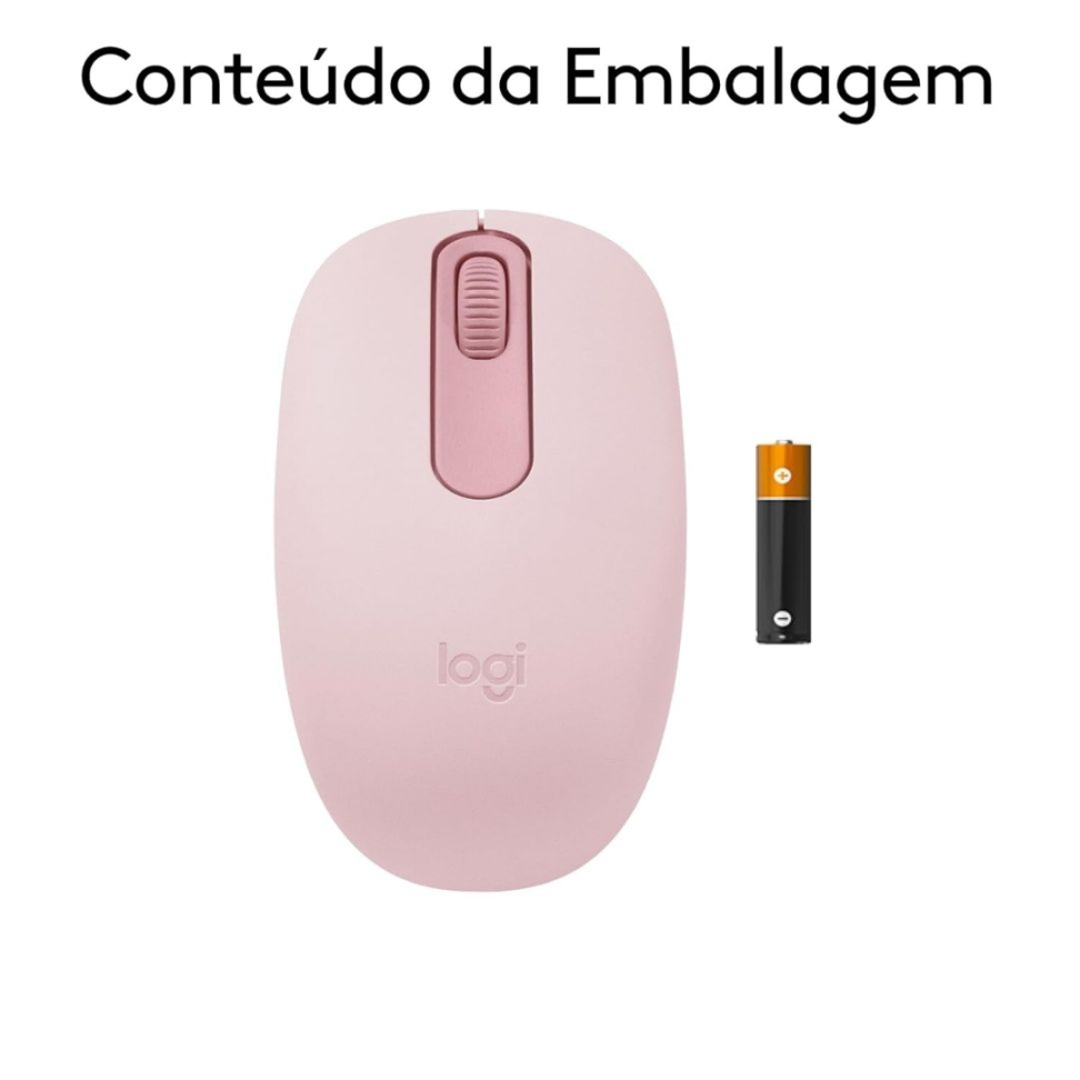 Mouse Bluetooth M196 Rosa - Logitech - #4