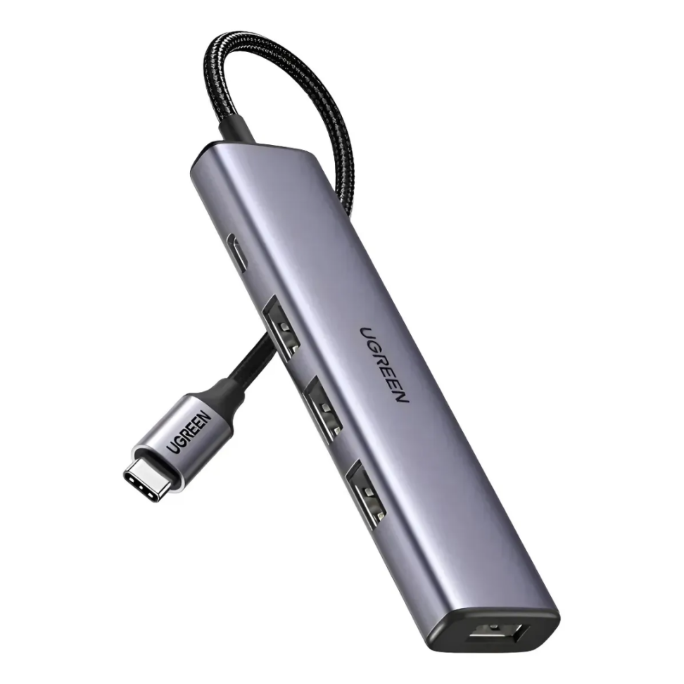 Hub USB-C Com 4 Portas USB-A 3.0 Ugreen - CM473