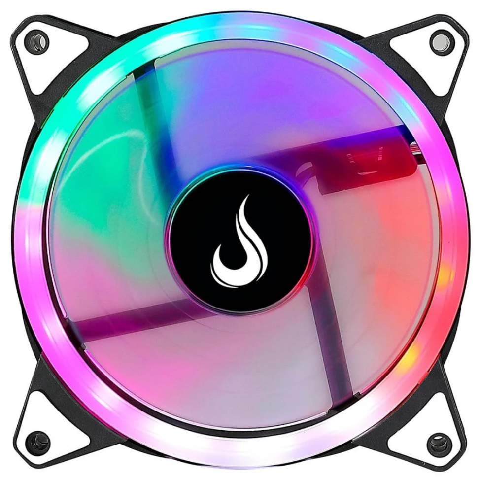 Ventoinha Galaxy Rainbow 120mm, Preto - Rise Mode
